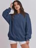 Autumn and Winter Women's Loose Solid Color Velvet Sweatshirt