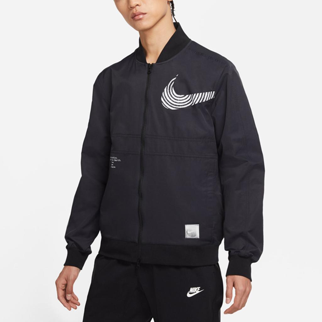 Nike Спортивная повседневная куртка с логотипом Alphabet, мужская верхняя одежда, черная DM7900-010