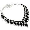 Black Spinel Gemstone 925 Sterling Silver Gift Jewelry Necklace 18"