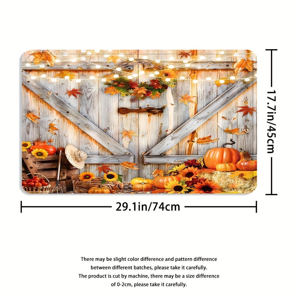 4 шт. роскошные блочные наборы занавесок для душа с тыквой, водонепроницаемые для ванной комнаты, нескользящие коврики для ванной комнаты, крышка для унитаза, коврик для ванной, набор для ванной комнаты