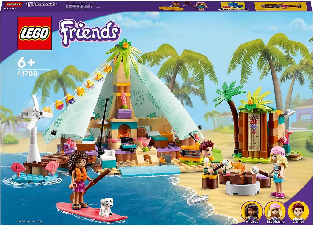 LEGO Friends Beach Glamping 41700 Игрушечный блок Подарочная ролевая игра Кукла Кукла Девочки Возраст 6+
