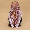 90*90cm Fashion Scarves Women Shawl Print Silk Satin Hijab Female Bandana Luxury Brand Square Ladies Foulard Muffler Tentacles