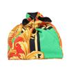 GIANNI VERSACE [Beautiful Condition] Sunburst Jewelry Drawstring Bag Pouch Orange / multicolorUsed