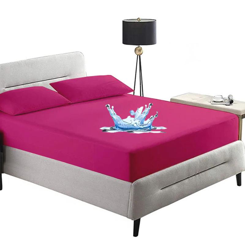 Водонепроницаемый протектор матраса 2025, Однотонное покрывало, Натяжной чехол для матраса, Пыленепроницаемая дышащая стираемая простыня для недержания