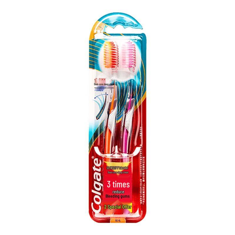 Colgate Slimsoft Dual Core Deep Clean Toothbrush 8-Pack