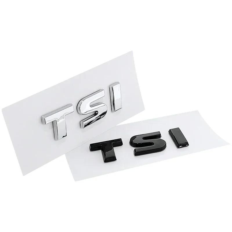 swpzb8 3D ABS TSI Letters Logo Car Emblem Rear Trunk Badge Sticker For VW Golf Passat Jetta Touareg Scirocco Beetle Vento Sagitar
