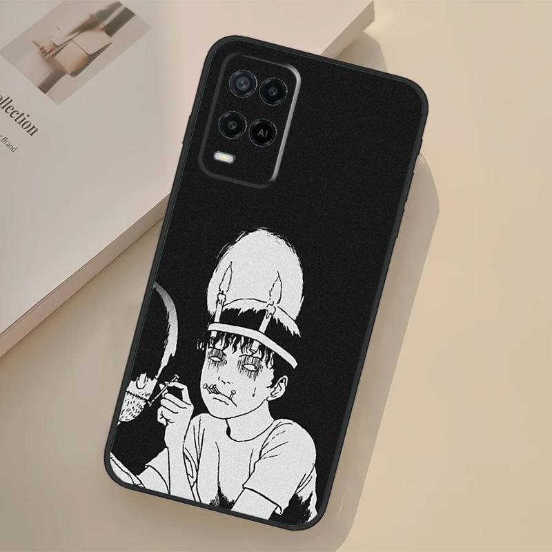 Чехол в стиле Хоррор Манга для Oppo A94 A74 A54 A80 A60 A40 A18 A38 A58 A78 A98 A96 A76 A16 A15 A17 A57 A77 A5 Pro