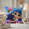 True RRainbowW KKingdom Cushion Cover Antidustmite Pillowcase Invisible zipper silky short plush Sofa cushion cover