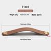 Nordic Soft Leather Anti-Collision Handle for Children's Room - Brass Door, Wardrobe, and Drawer
