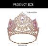 Elegant Crystal Crowns Comb for Women Princess Stylish Crystal Crowns Efficient Tiaras with Colorful Stone and Comb