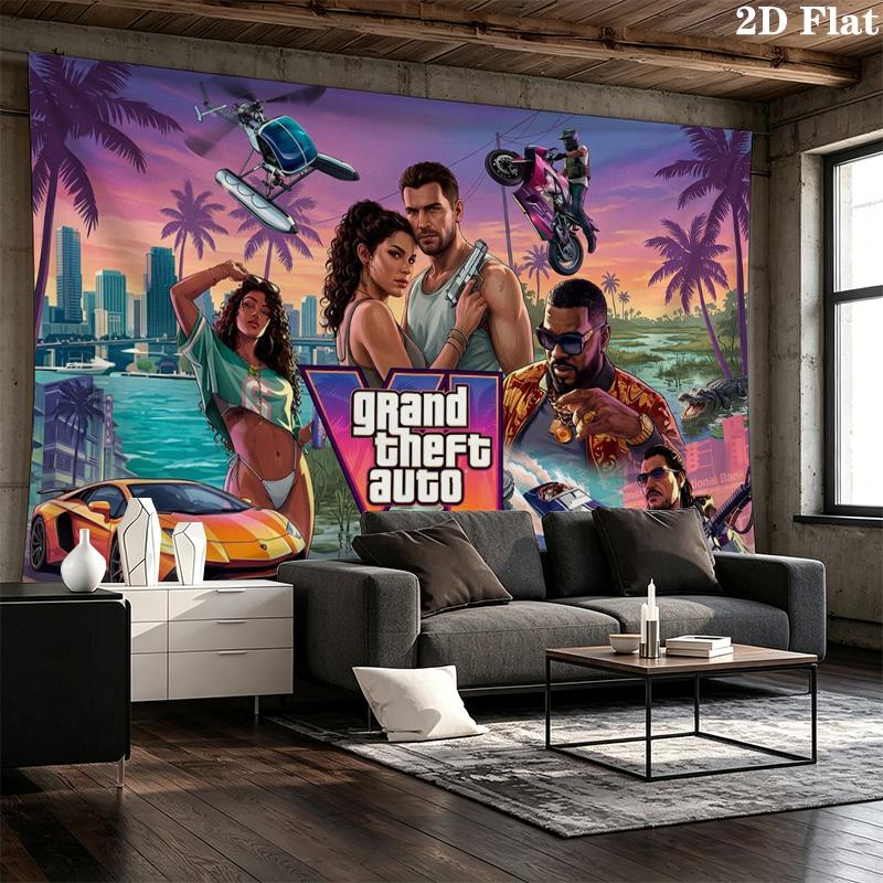 Настенный гобелен GTA Эстетичное настенное панно Печатная тканевая одеяло Декоративные гобелены для спальни гостиной Домашний декор