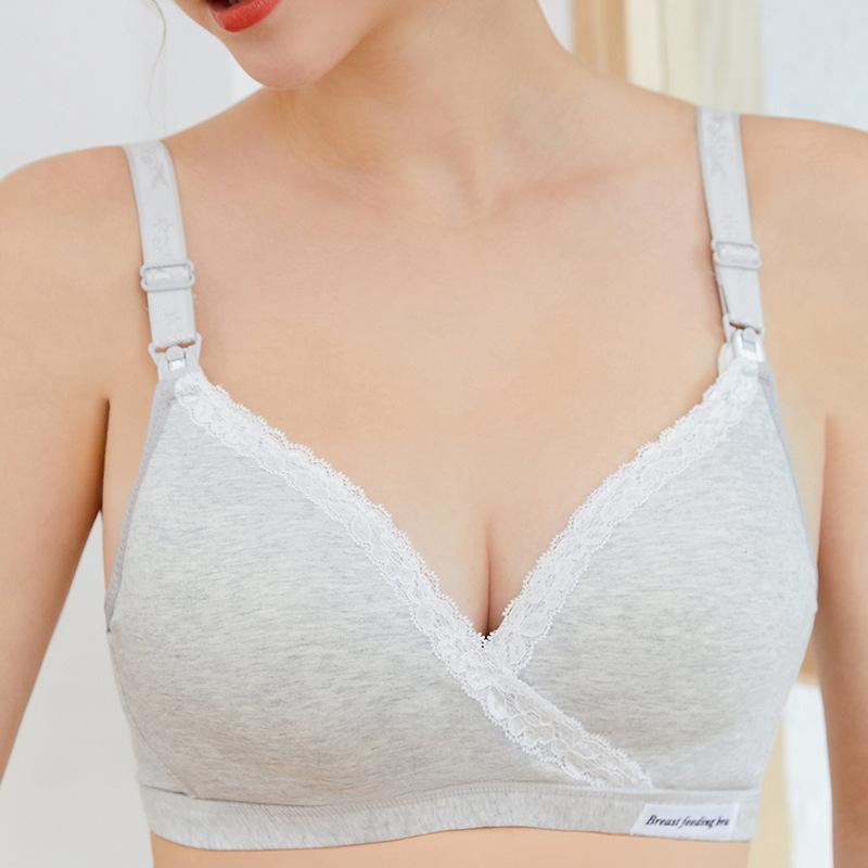 Хлопковый бюстгальтер для кормления с отстёгивающейся чашкой