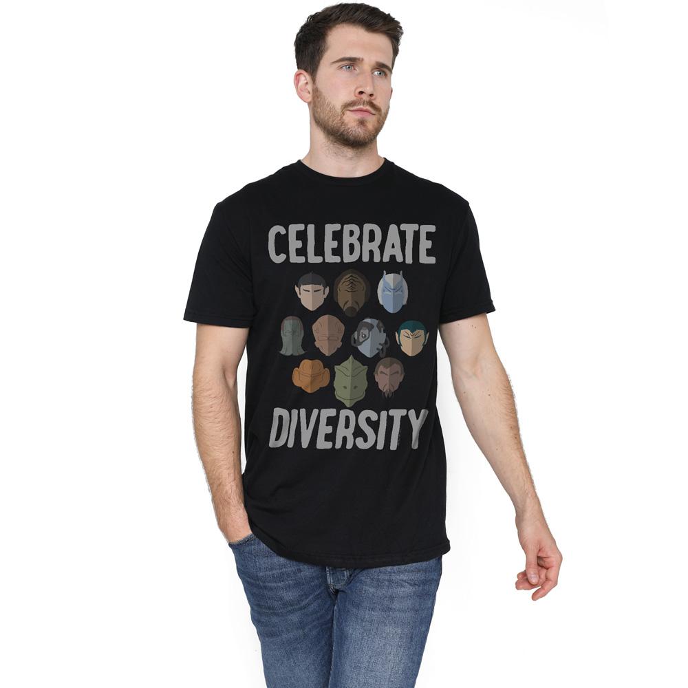Star Trek Mens The Celebrate Diversity T-Shirt