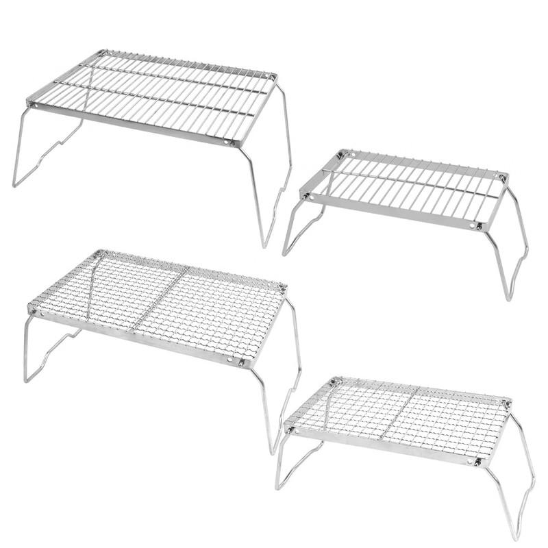 ZISIZ Outdoor Stainless Steel Folding BBQ Grill