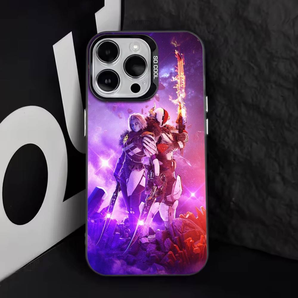 Destiny Чехол для телефона для iPhone 17,16,15,14,13,12,11 Plus,Pro Max,XS,Цветной Серебристый чехол для телефона Funda Cover
