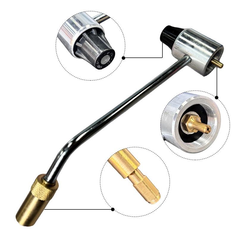 1-фунтовый газовый баллон Редуктор давления Регулируемый газовый клапан Длинная ручка Уличный Портативный Сжиженный газ Удобный