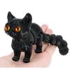 12 см 3D-печатная модель животного, подвижный кот на шарнире, ударопрочная игрушка, подарок, украшение для дома, настольный орнамент