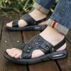 Full Cowhide Sandals Men's Summer Wear 2025 New Trend Beach Casual Non-slip Dual-purpose Cool Slippers