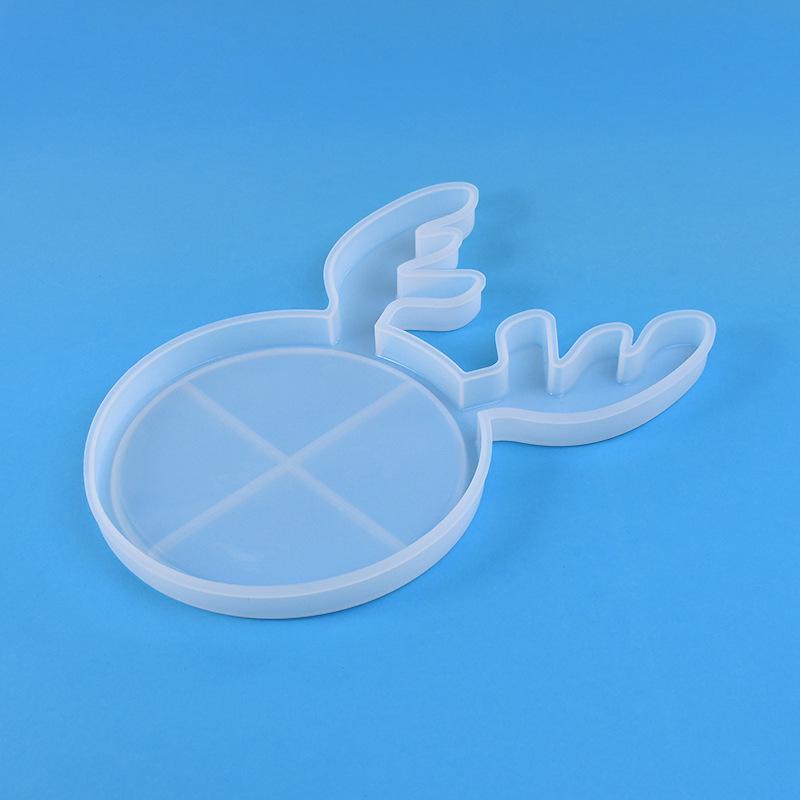 Сделай сам Кристальная Эпоксидная Форма Смола Поднос Шапка Санты Десертная Тарелка Силиконовая Форма