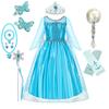 Girl Princess Dresses Long Sleeve Elsa Dress Kids Cosplay Snow Queen Costumes Carnival Birthday Party Gowns
