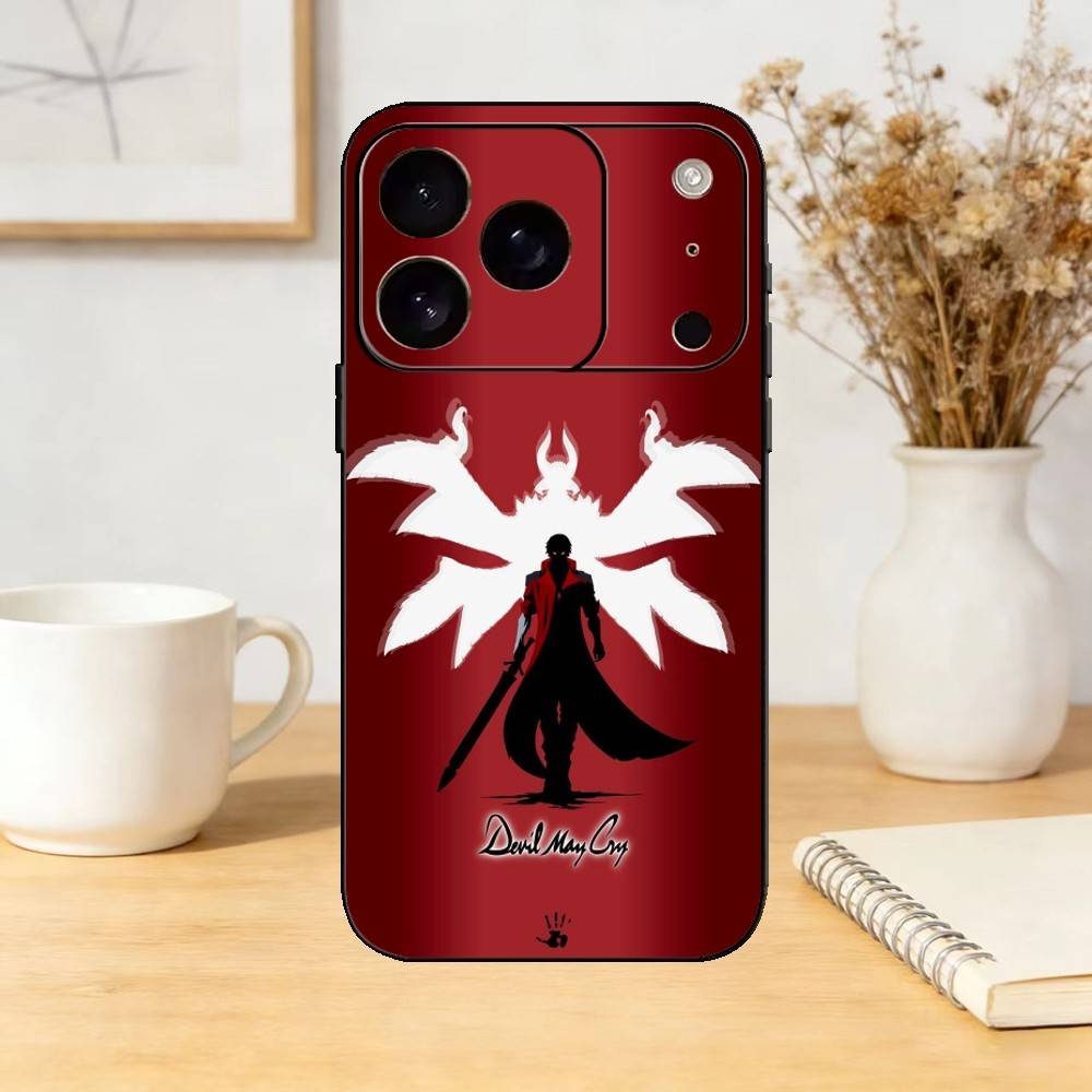 D-Devil May Cry D-Dante Чехол для телефона Для iPhone 17,16,15,14,13,12,11 Plus,Pro,Max,Mini Силиконовый черный Мягкая обложка