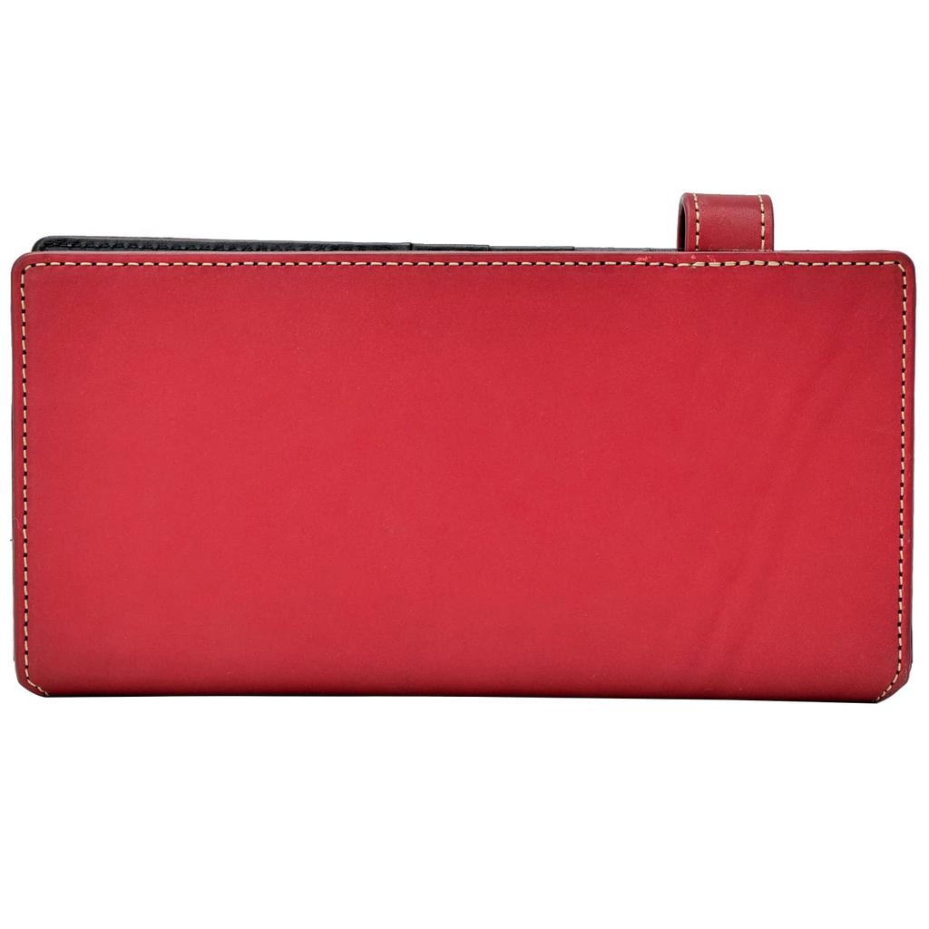 Кошелек длинный кошелек Tochigi кожа натуральная кожа сделано в Японии красный корпус длина x ширина 19 x глубина [Banson] мужской размер VP-115-11 (Прибл.) 10,5