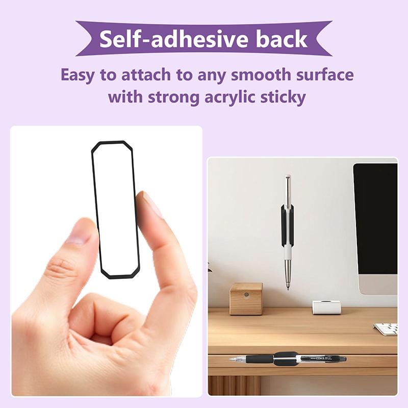 Самоклеящийся силиконовый зажим для ручки, настенный зажим для карандаша, настольный маркер, держатель для шариковой ручки, органайзер для домашнего офиса