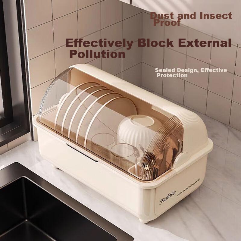 Jingmao Bowl And Chopstick Storage Box with Lid, Kitchen Utensil Organizer Rack, Dish Holder Shelf