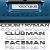 Car Accessories Metal Letter Emblem Rear Trunk Body Badge Sticker For MINI Cooper S R60 F60 Countryman JCW Clubman Paceman