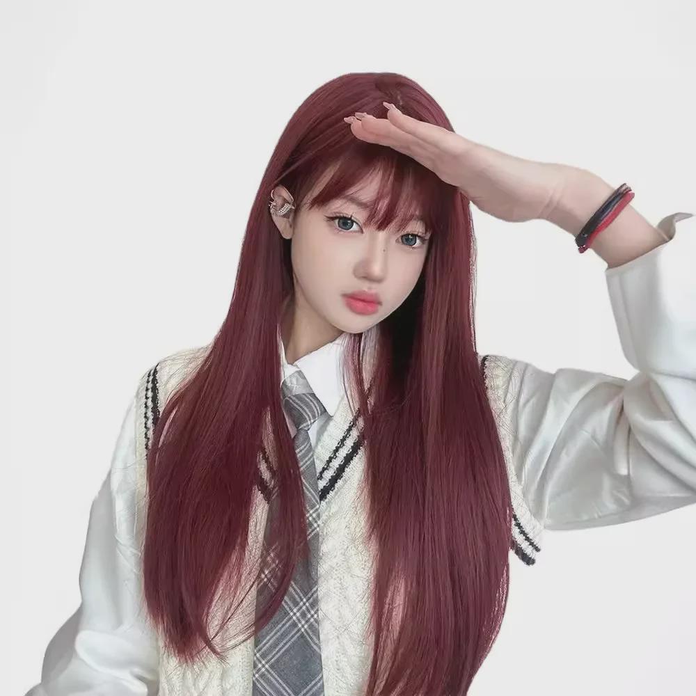Длинный прямой парик Coney Red Mera Lolita для женщин