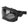Large Dog Sunglasses UV Protection Windproof Anti Fog Adjustable Dog Goggles for Outdoor Dogs Eye Safety Grey
