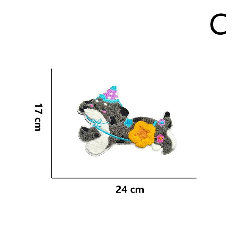 Вышитая нашивка для шитья с собакой, аппликации с собакой, вышитые нашивки для различной одежды, украшения для сумки, обуви