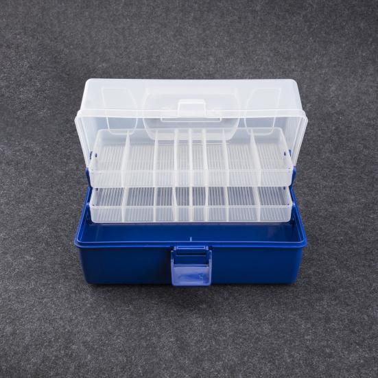 Portable 3/4 Layers Lure Bait Storage Box Fishhook Fishline Fishing Gear Protective Case