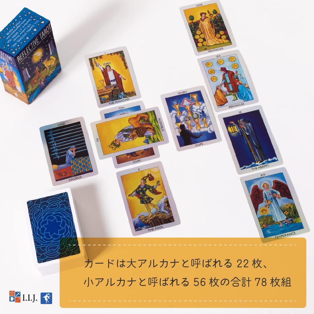 78 Tarot Waite Tarot Reading Tarot Featuring the Radiant with Japanese Instruction Manual Cards, Edition, [Reflective Rider-Waite Tarot] [Genuine]