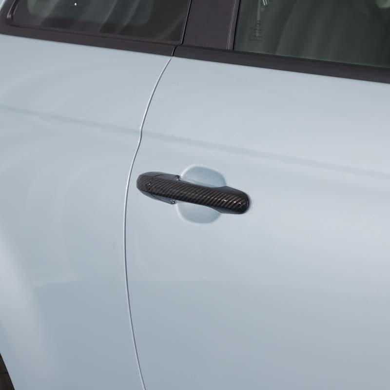 Для Fiat 500 и Abarth 595 695 2007+ ABS углеродное волокно/Глянцевый черный Декоративные накладки на дверные ручки автомобиля Внешние аксессуары