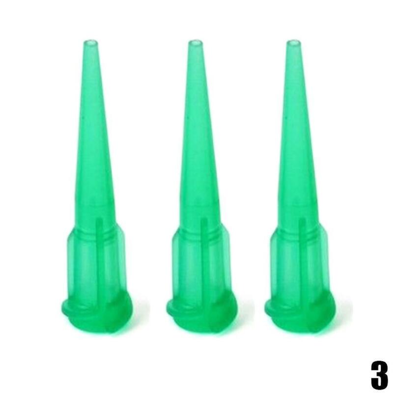 100 шт. Конические насадки TT assorted 14-25G Пластиковые конические с гладким потоком Конические иглы/насадки Наборы дозирующих насадок.