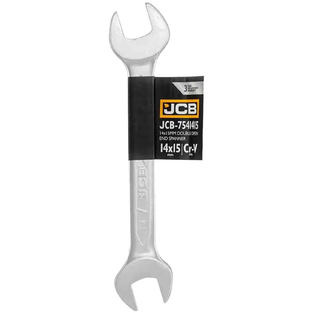 JCB CR-V open-end wrench 14-15mm double-sided strong solid standard