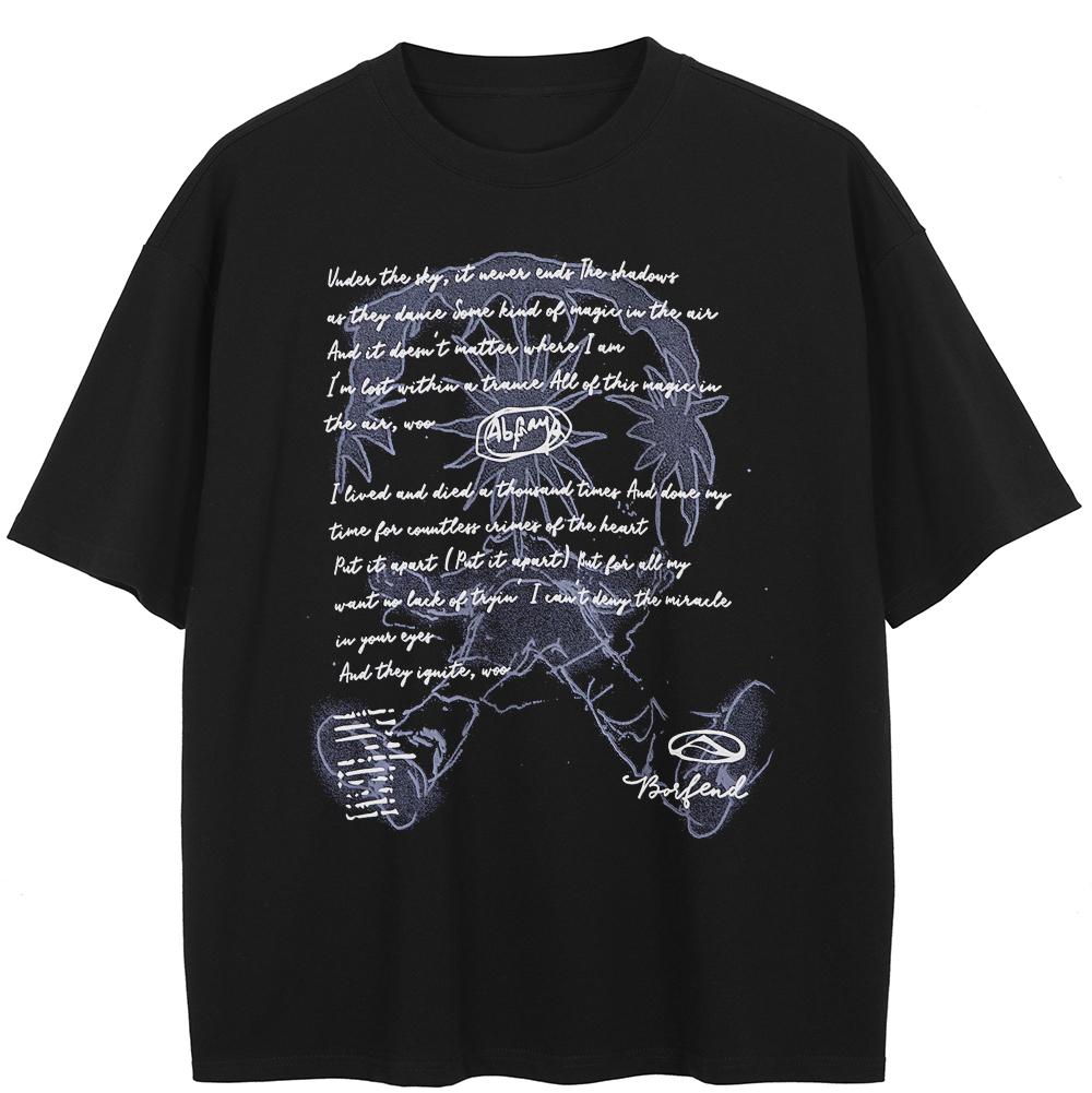 Футболка с графическим принтом в уличном стиле, хлопковая футболка, унисекс, топы, футболки, летняя футболка с короткими рукавами