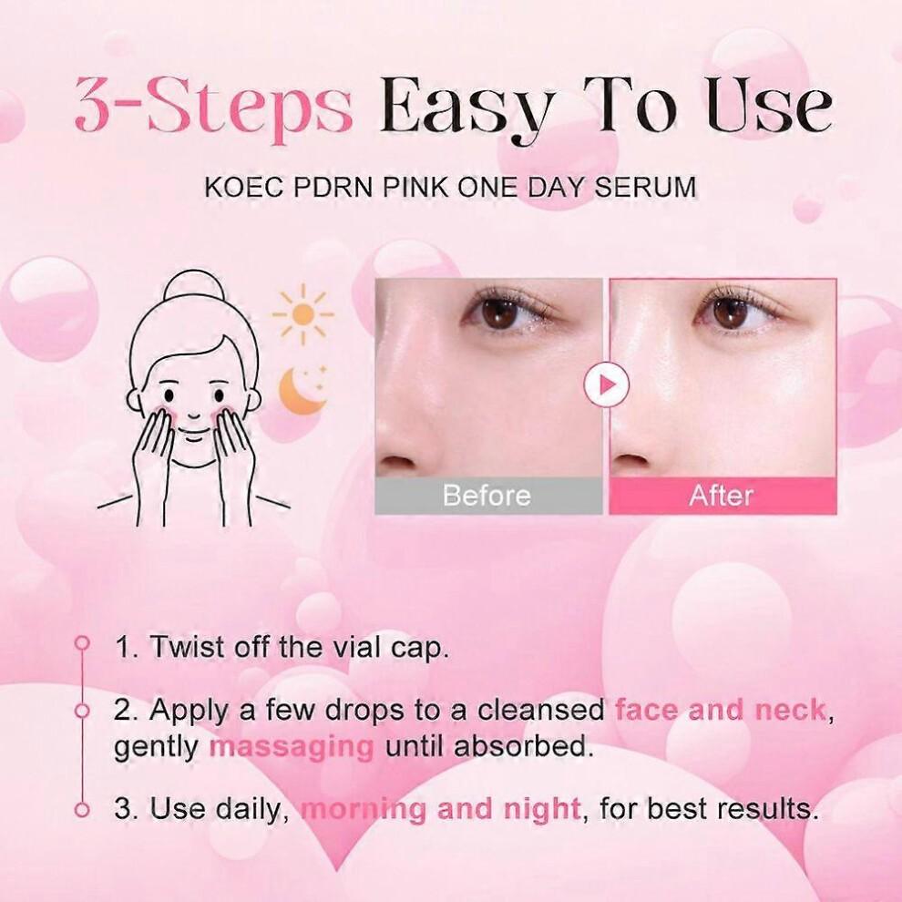 Medicube PDRN Pink One Day Serum Korean Skincare Glow Ampoule Hydrating Firming Face Serum