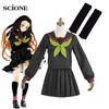 Big Size Anime New Type Demon Slayer Kamado Nezuko JK Suit Cloth Fashion School Uniform Women's Sailor Clothing Cosplay Costumes