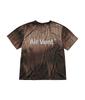 Неоновое tie-dye гоночная футболка с зажимом для вентиляционного отверстия (коричневый)