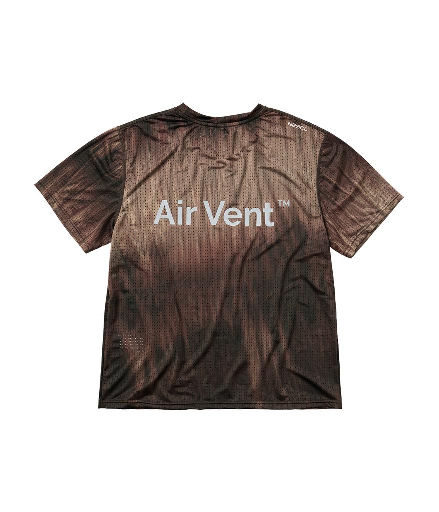 Неоновое tie-dye гоночная футболка с зажимом для вентиляционного отверстия (коричневый)