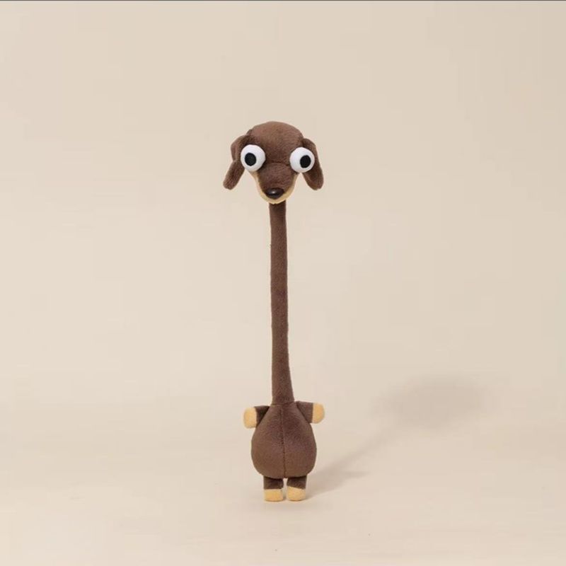 40cm Long Neck Evil Dachshund Dragon Mouse Plush Toy Funny Weird Stuffed Plush Animal Doll Cute Creative Decoration Gifts