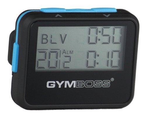 Таймер интервалов и секундомер Gymboss - Черный/Синий с мягким покрытием