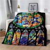 Japanese portable Dragon Cartoon Ball flannelette lightweight thin sheet sofa cover family office casual warm throw blanket.