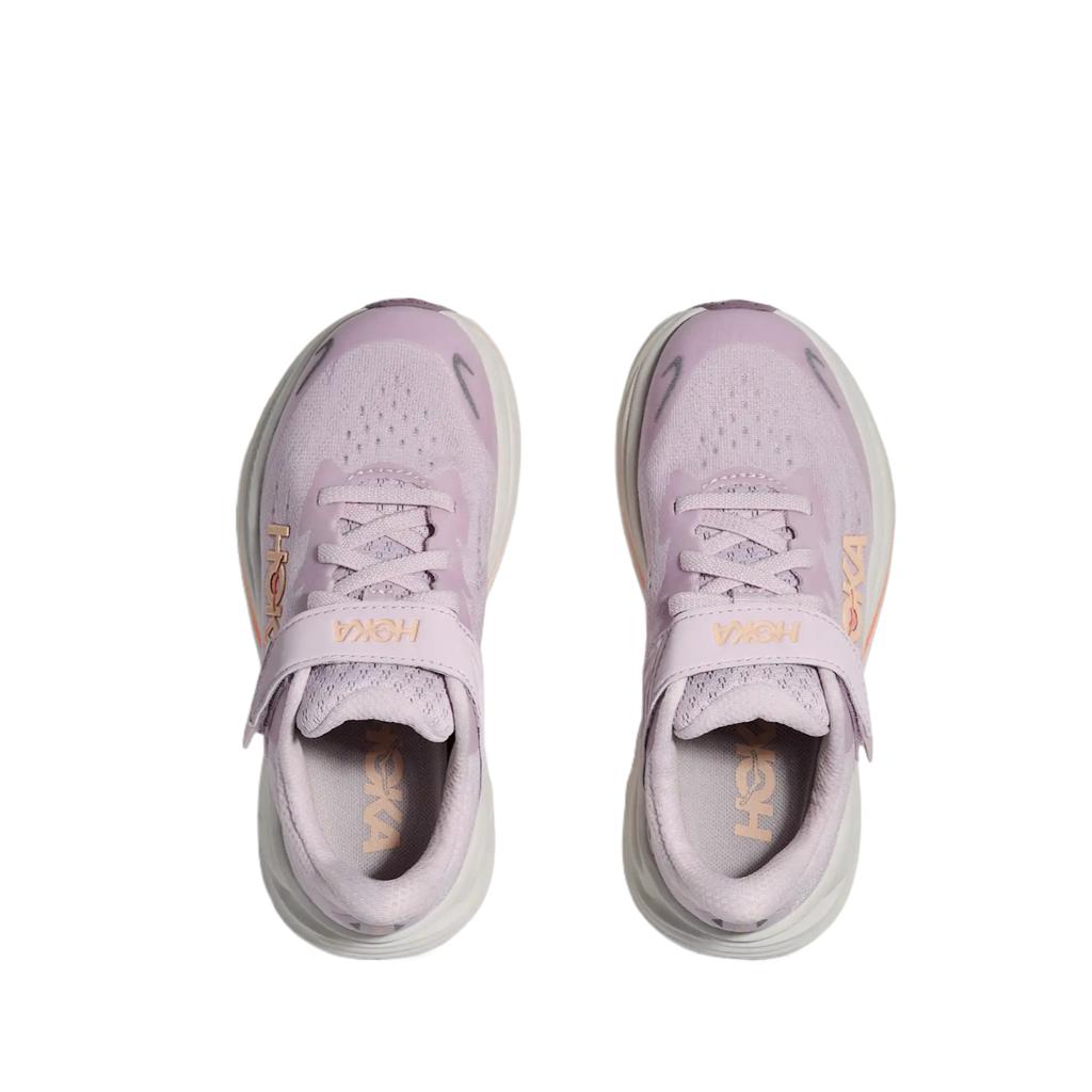 Hoka One One Clifton 10 Round Toe Comfortable Velcro Breathable Durable Low Top Running Shoes Kids sneakers 1168873-LRMT