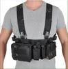 Tactical Chest Vest Rig Bag Field Training Vest Multifunctional Strap With Multi-Pocket Outdoor Camping CS Match Pack