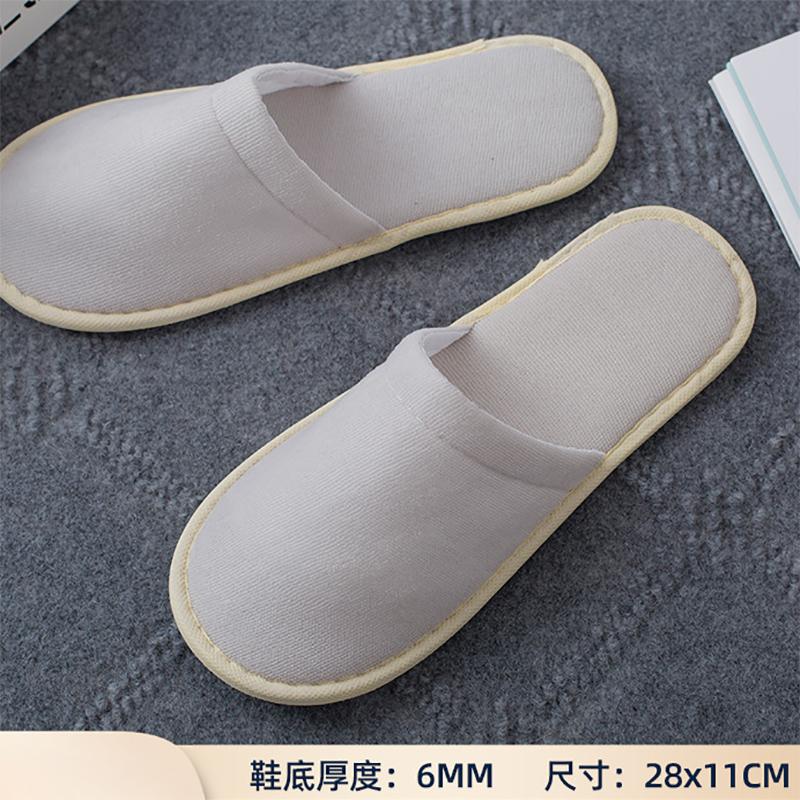 10 Pairs Disposable Slippers Men Business Travel Passenger Shoes Home Soft Slipper Hotel Beauty Club Washable Shoes Slippers