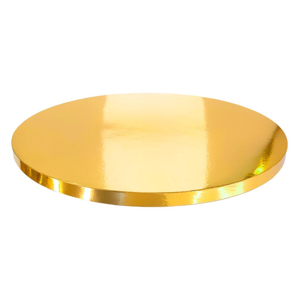 Cake board base gold 26 cm 1,2 cm set 10 pcs cake drum round luxe brand4cake