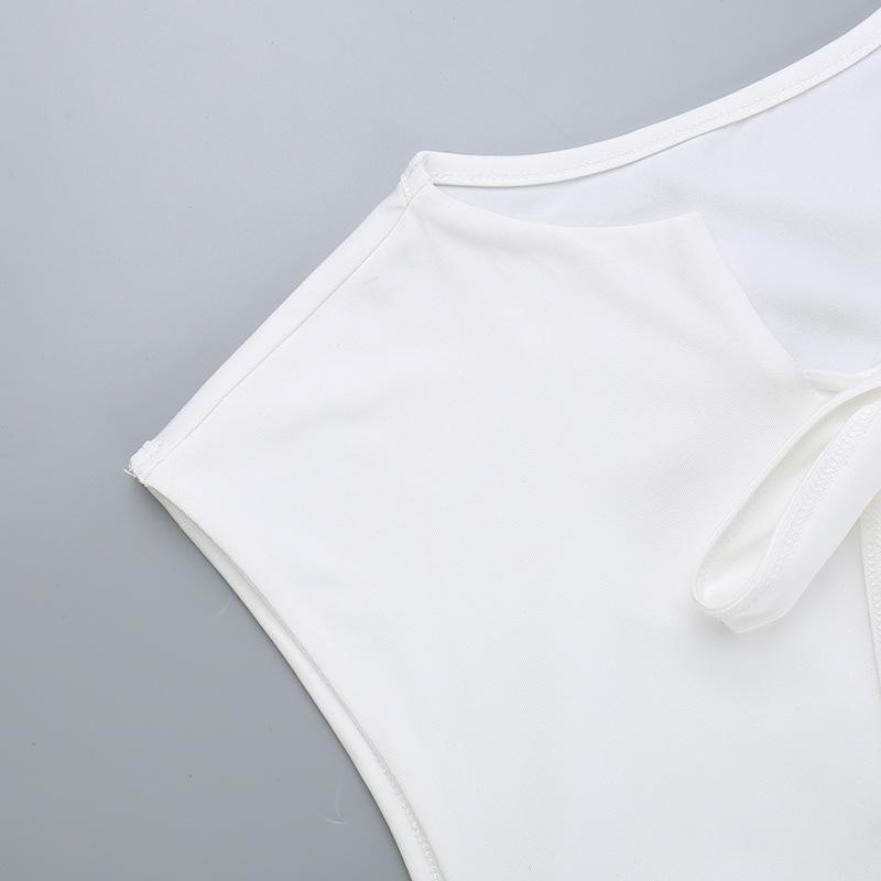 Летние сексуальные рубашки с открытой спиной на шнуровке для женщин, пляжные тонкие рукава с глубоким V-образным вырезом и бантом, укороченный топ с бантом, популярные уличные повседневные топы с вырезами